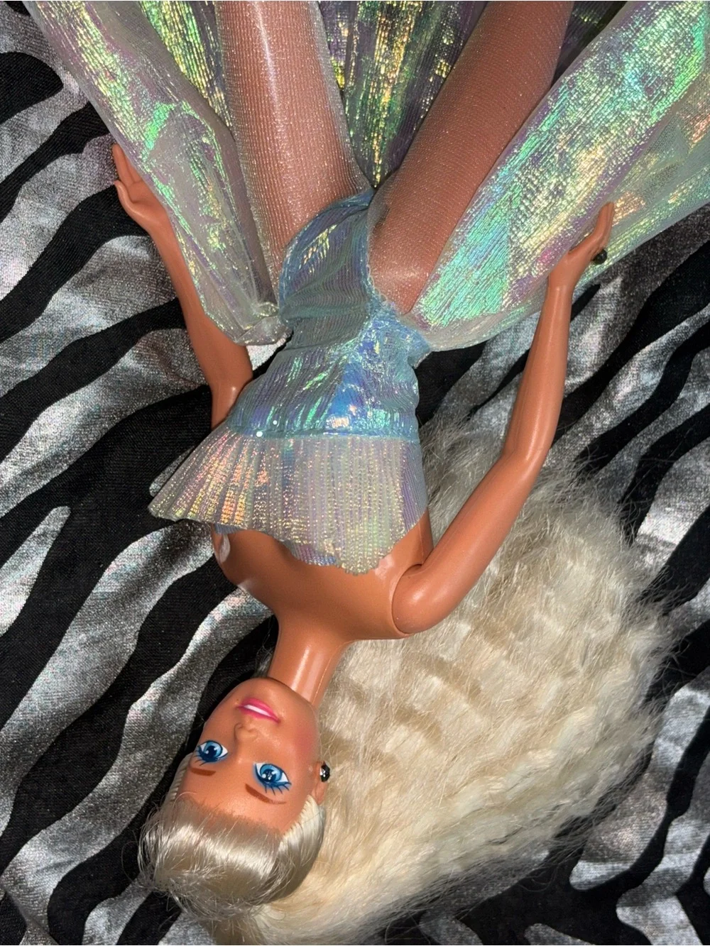 Vintage 1994 Bubble Angel Barbie Doll + Bonus Era Dresses & Shoes Lot